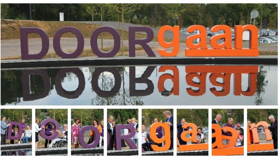 tekstletters Doorgaan