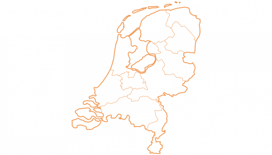 Kaart van Nederland