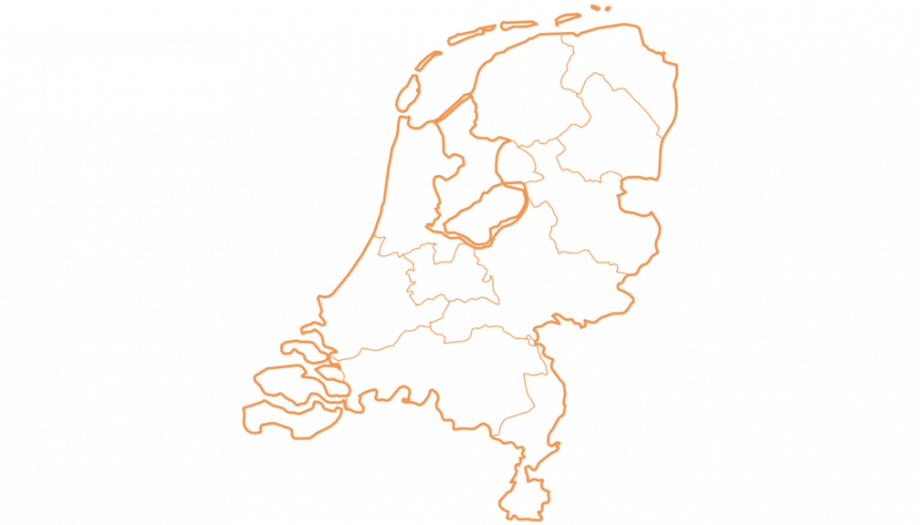 kaart van Nederland